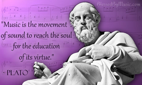 Music is the movement of sound to reach the soul for education of its virtue - Plato