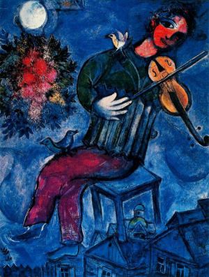 Blue Violinist by Marc Chagall